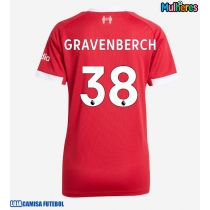 Camisa de Futebol Liverpool Ryan Gravenberch #38 Equipamento Principal Mulheres 2025-26 Manga Curta